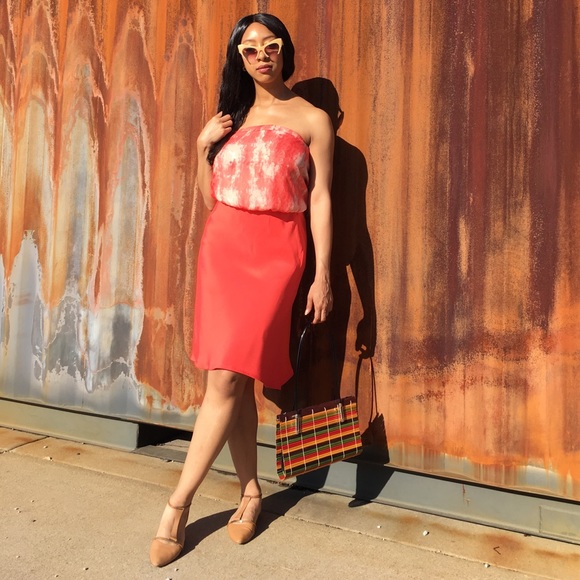 100% silk pencil skirt by Via Seta sz 8 - Picture 8 of 8